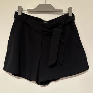 Loft Black Crepe Shorts